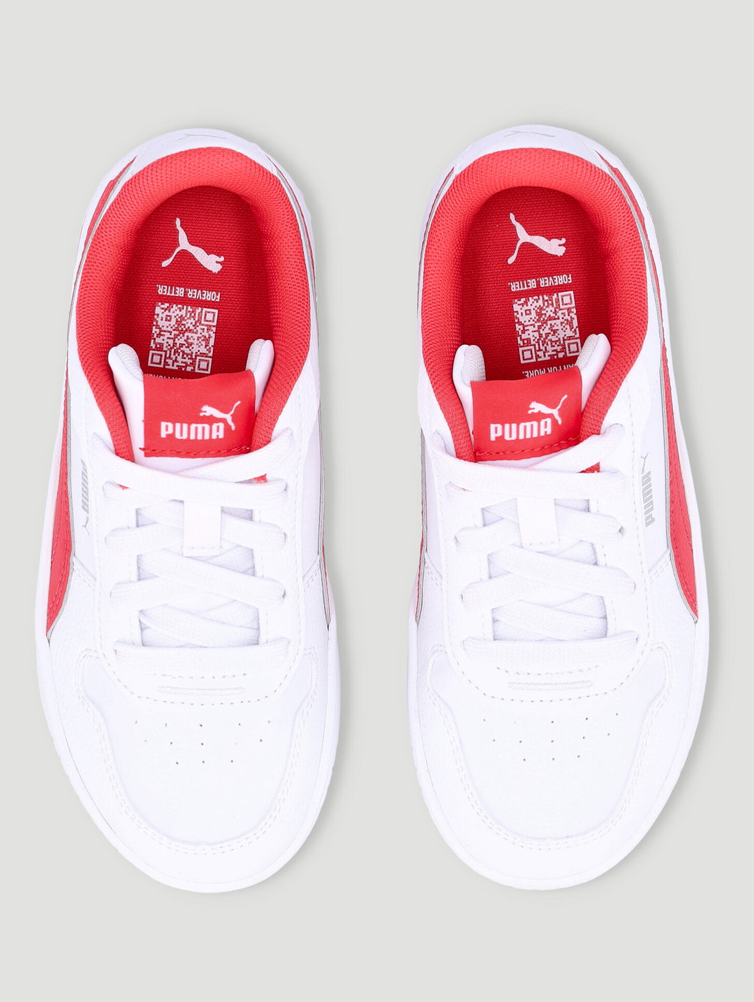 Pre-Girls Carina Street Sneaker - White/Red