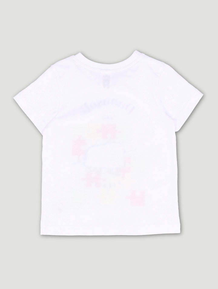 Pre-Boys Danasoli Puzzle Tee - White