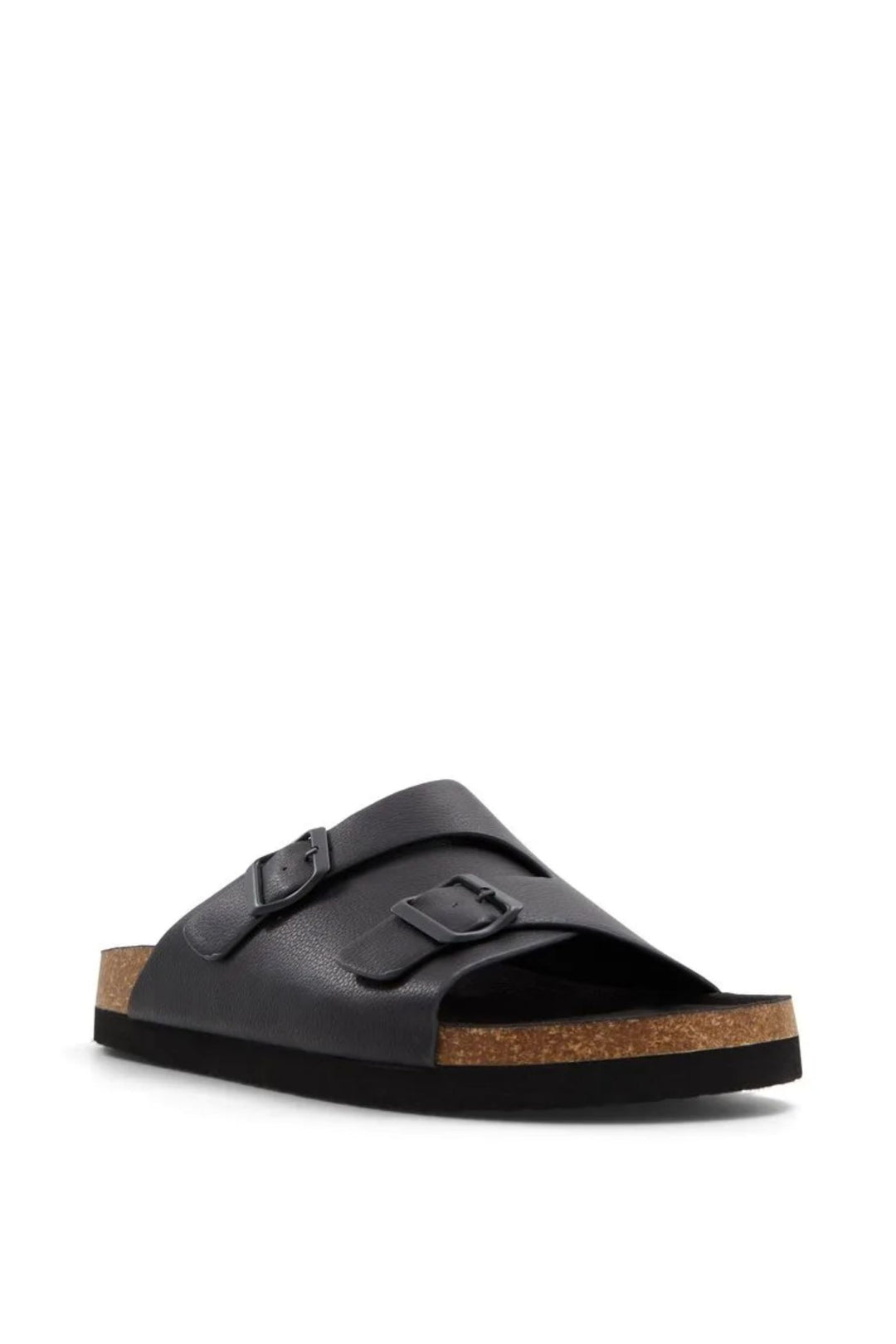 Belagio Double Strap Buckled Sandal - Black