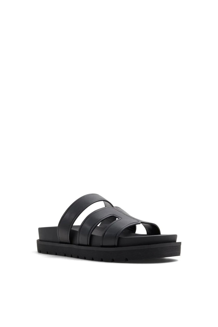 Casablanca Push In Multi Strap Sandal - Black