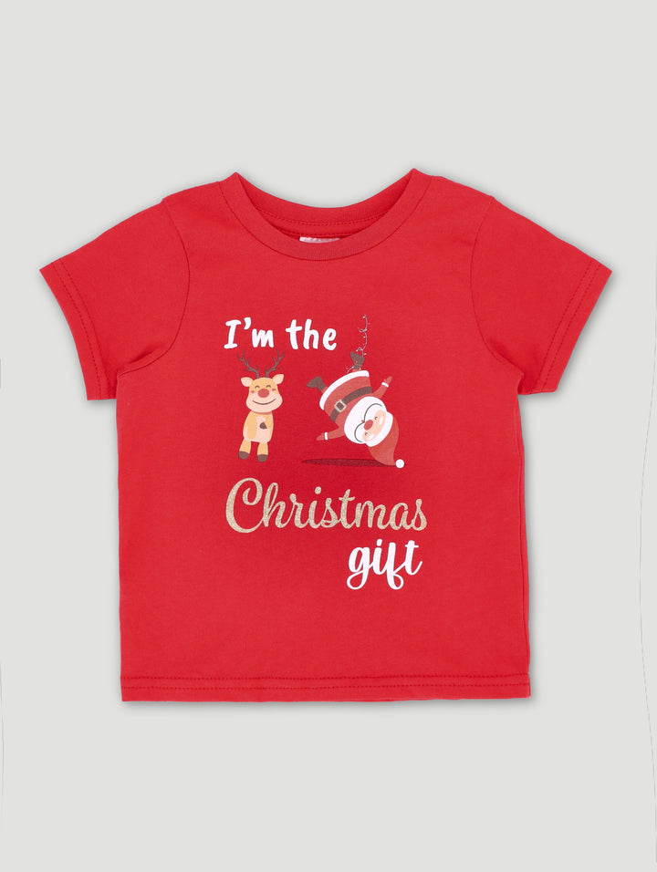 Baby Girls My 1St Christmas Tee - Deep Red