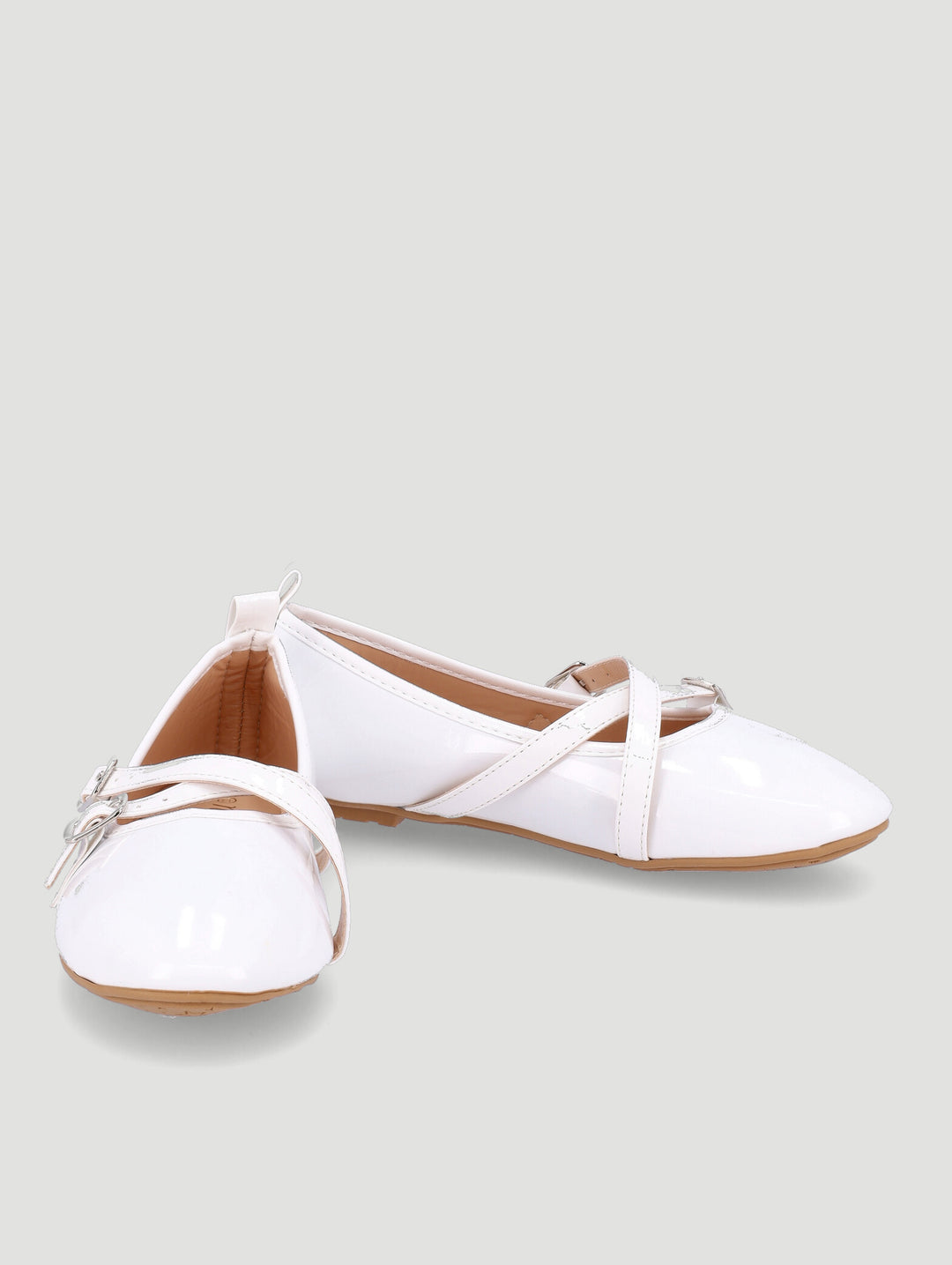 Girls Crossover Pump - White