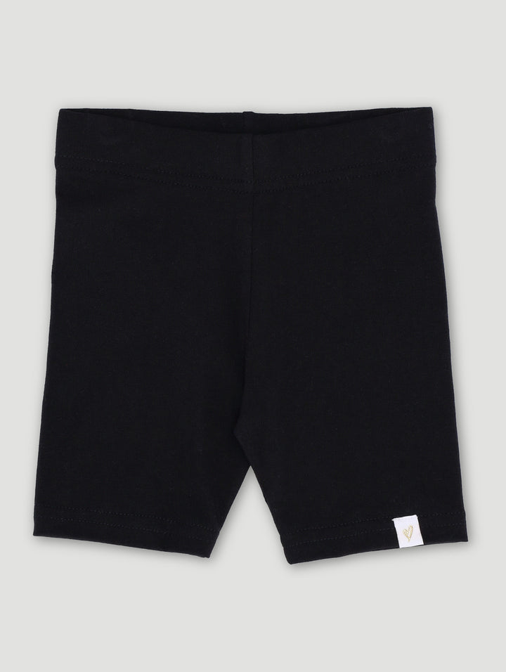 Pre-Girls Turn On Cycle Shorts - Black