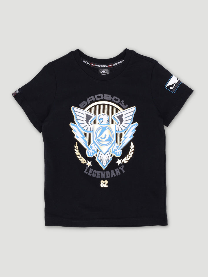 Pre-Boys Foil Griffin Tee - Black