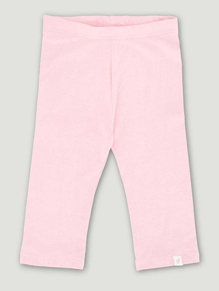 Pre-Girls Plain Ankle Leggings - Pink