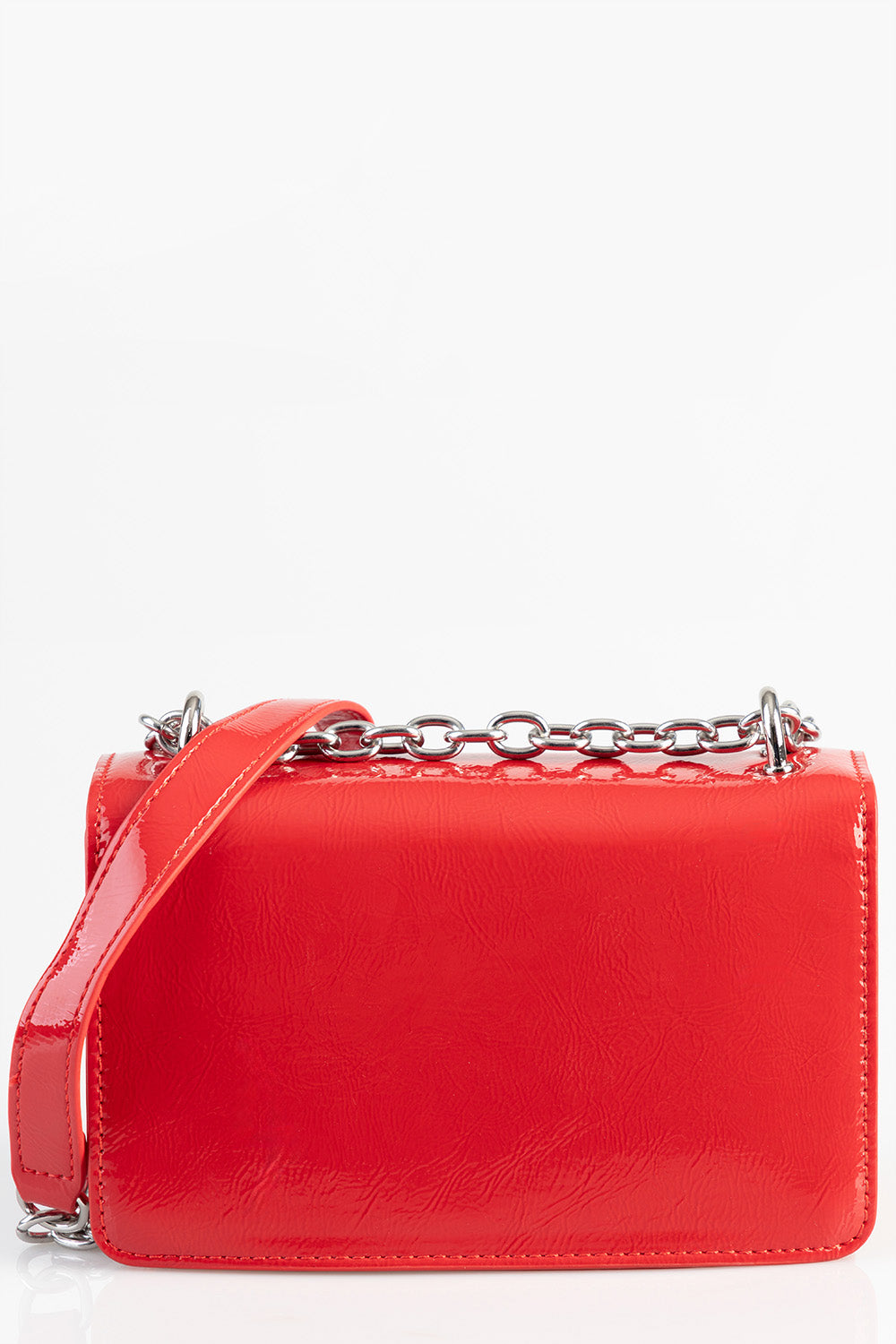 Structured Crossbody Bag - Red