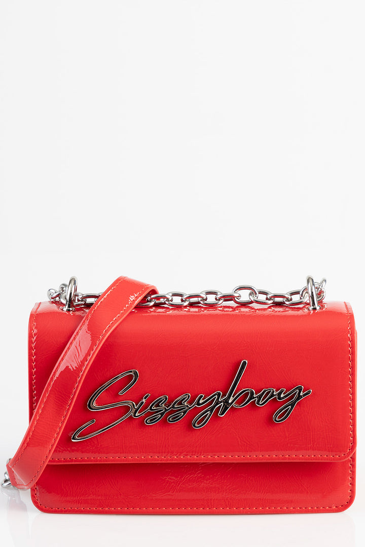 Structured Crossbody Bag - Red