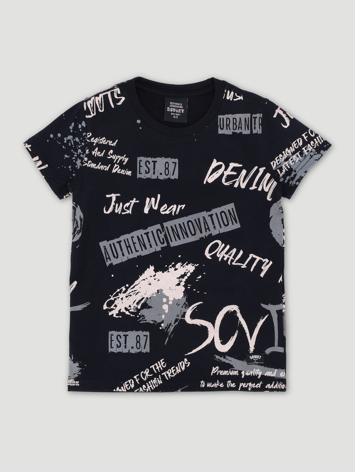 Pre-Boys Scorch Tee - Black