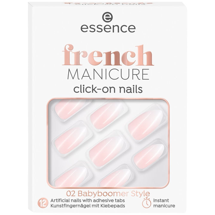 French Manicure Click On Nails  - 02