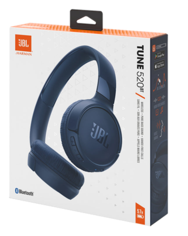 T520 On-Ear Bluetooth Headphones Blue