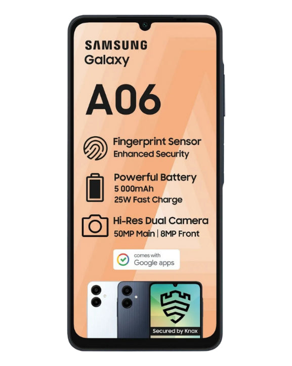 Galaxy A06 64GB Dual Sim Black Cellphone