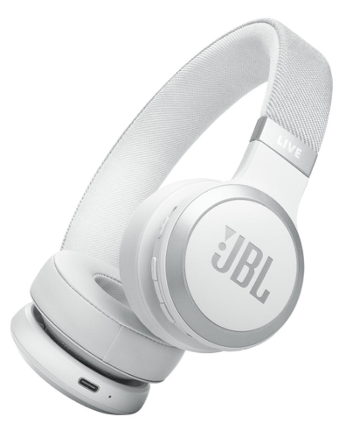 Live 670 Noise Cancelling On-Ear Headphones White