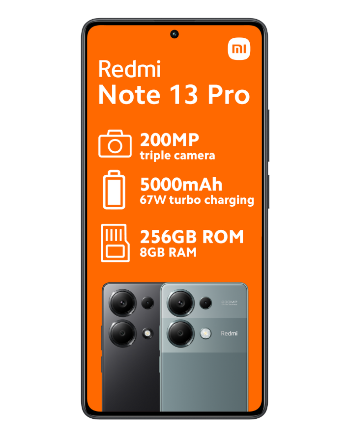 Redmi Note 13 Pro Black Cellphone