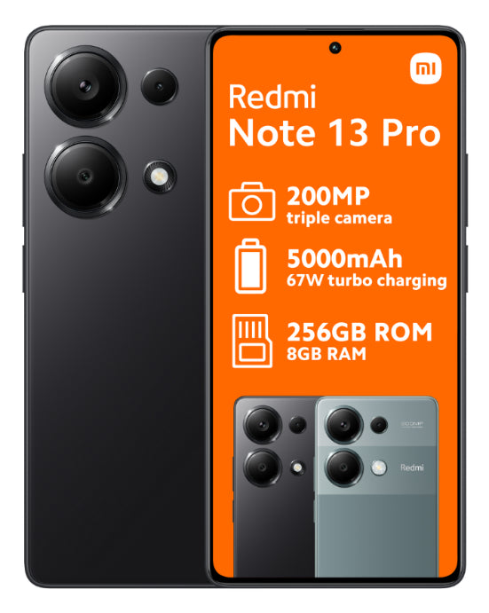 Redmi Note 13 Pro Black Cellphone