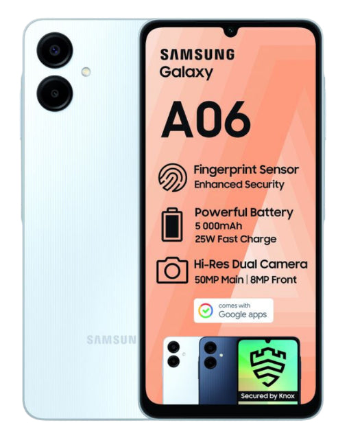 Galaxy A06 Box Deal 64GB Blue Cellphone