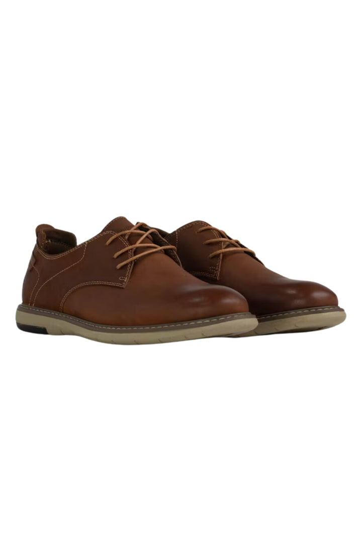 Dylan Smart Casual Lace Up Derby Shoe - Brown