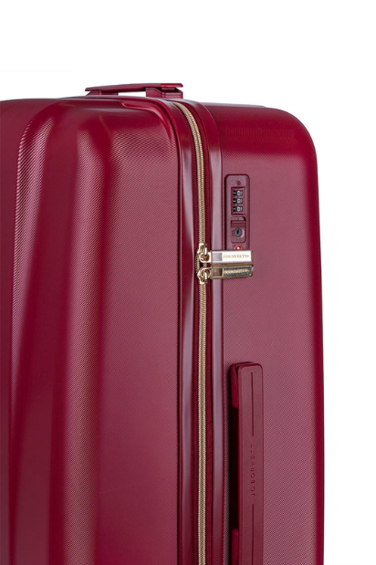 Nouveau 4-Wheel Trolley Case Luggage - Plum