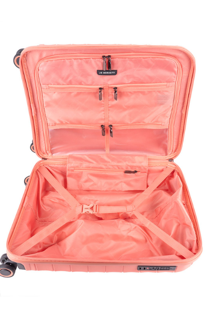 Onyx Trolley Case Luggage - Coral