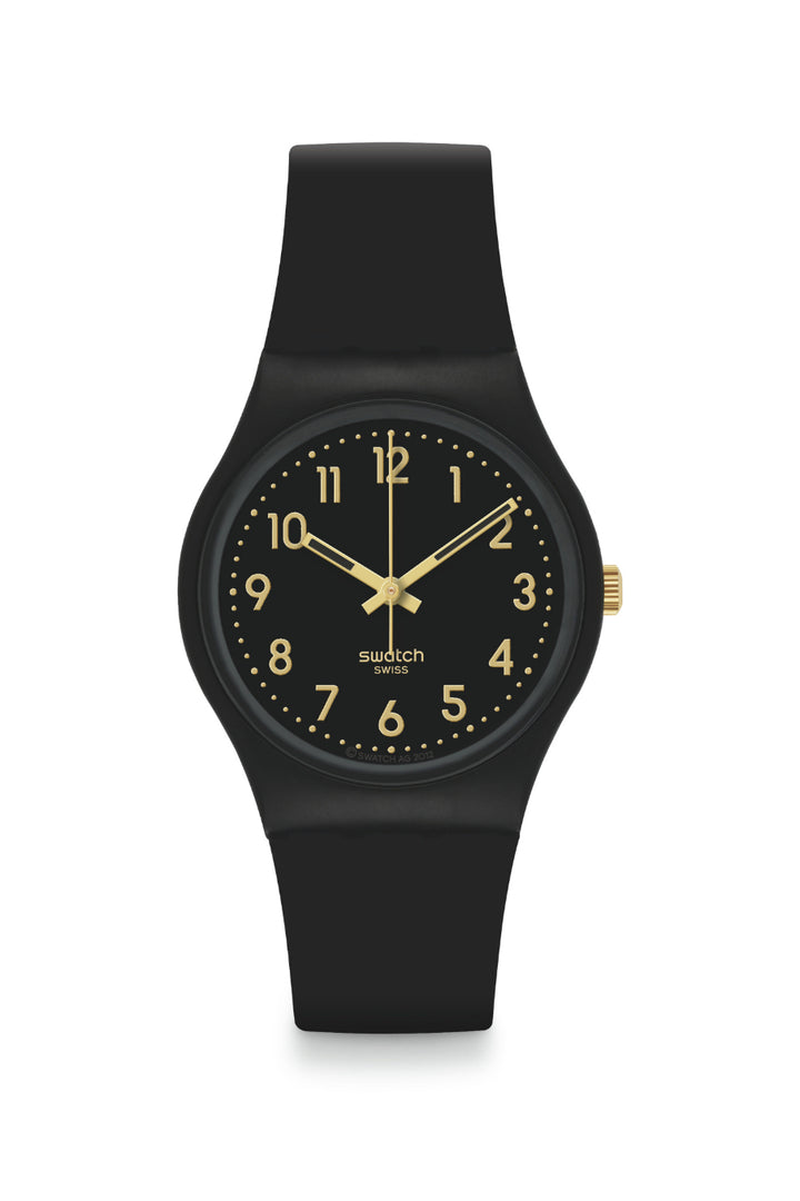 Ladies Golden Tac Watch - Black