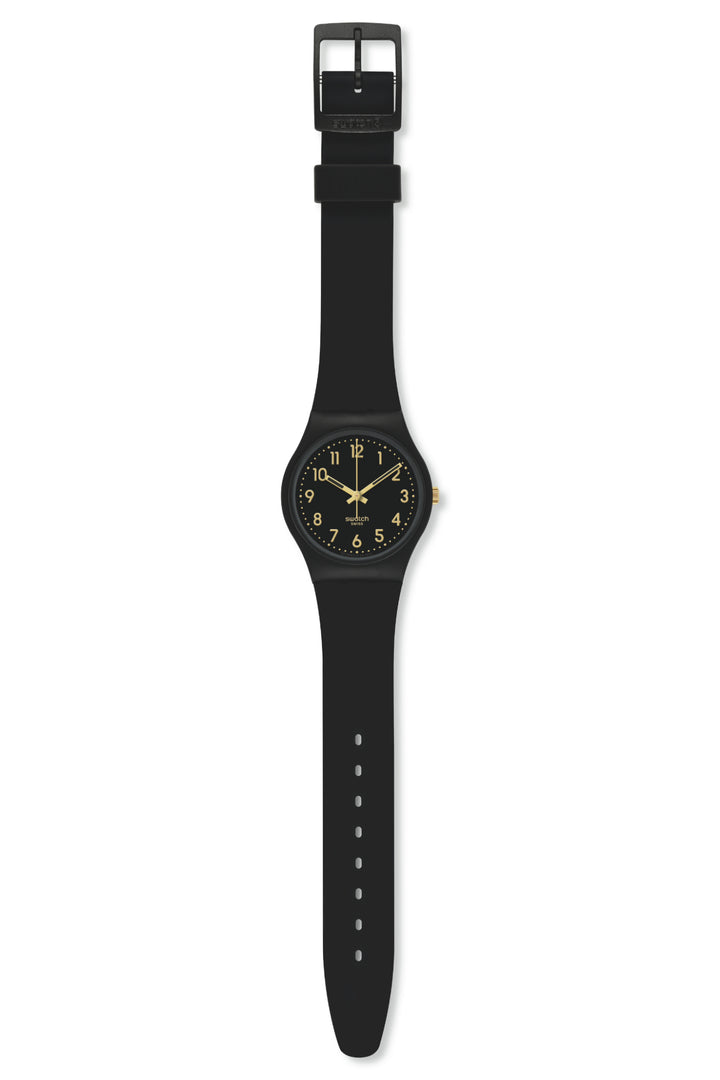 Ladies Golden Tac Watch - Black