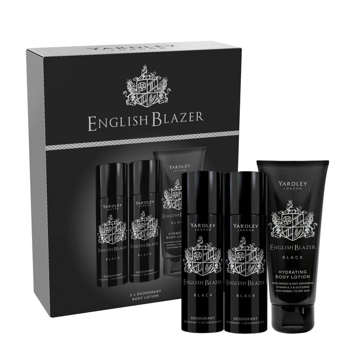 English Blazer Black Deo Gift Set