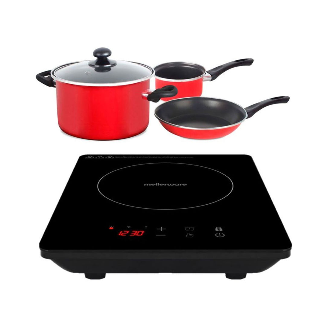 Mellerware Black Induction Cooker And Pot Set