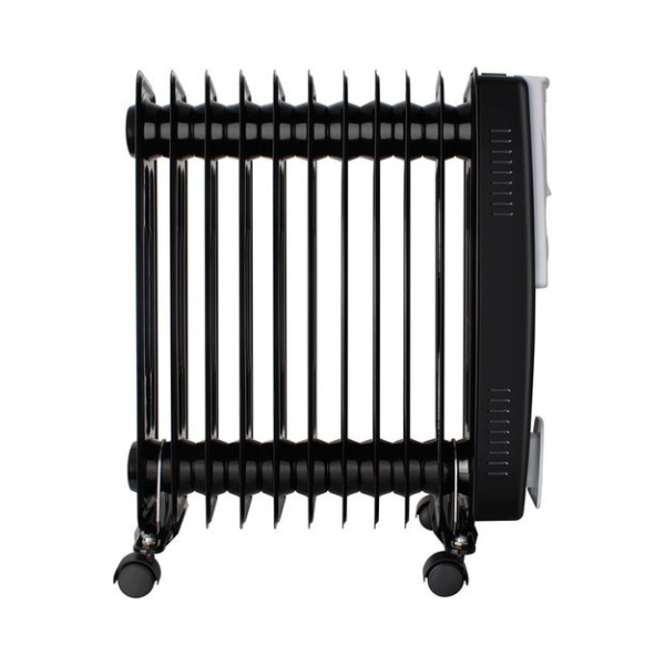 Mellerware 2500W 11 Fin Oil Filled Steel Heater - Black