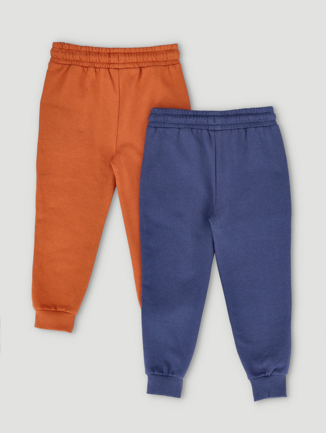 Pre-Boys 2 Pack Fleece Joggers - Rust/Navy