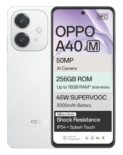 A40M 256GB Dual Sim White Cellphone