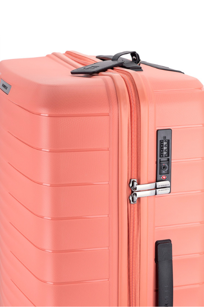 Onyx Trolley Case Luggage - Coral