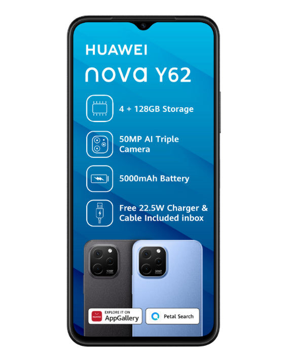 Nova Y62 128GB Dual Sim Blue Cellphone