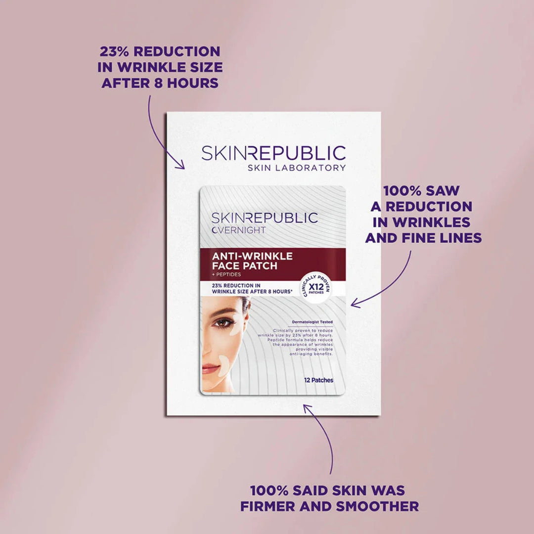 Anti-Wrinkle Face Patch + Peptides - 12 Patches