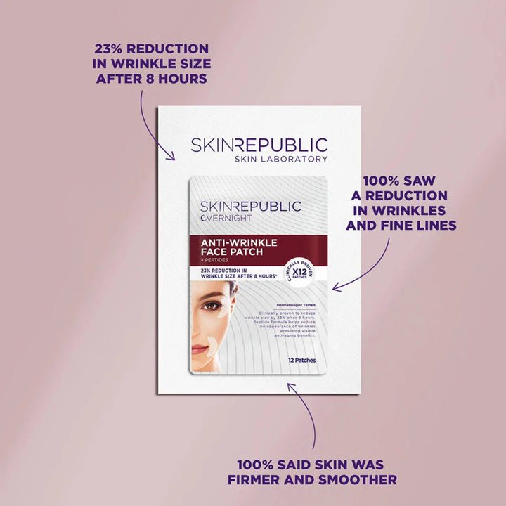 Anti-Wrinkle Face Patch + Peptides - 12 Patches