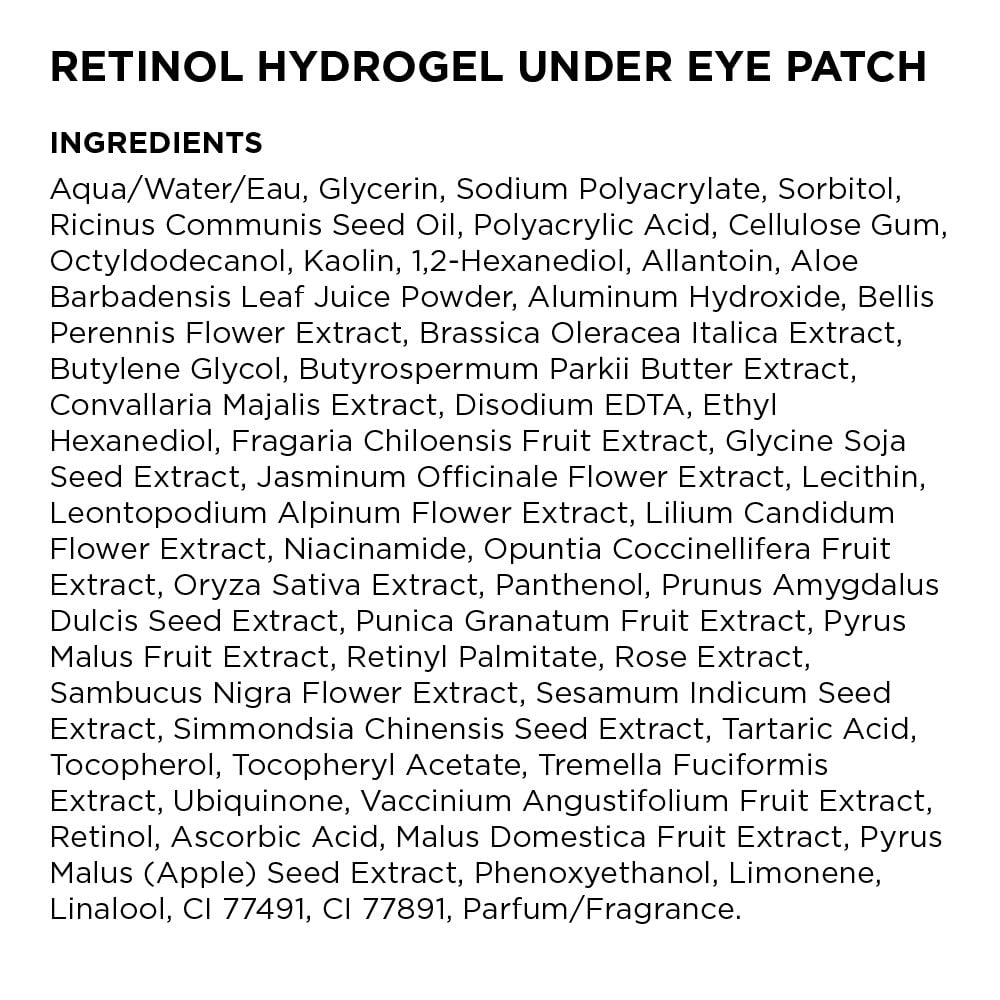 Retinol Hydrogel Under Eye Patches