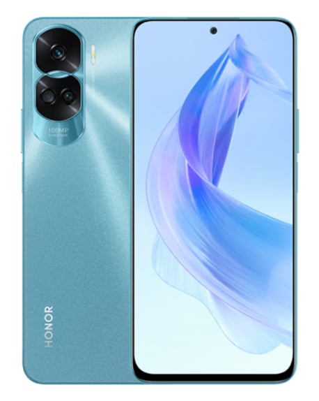 Honor 90 LITE 256GB 5G Dual Sim Cellphone plus Earbuds X5 Cyan