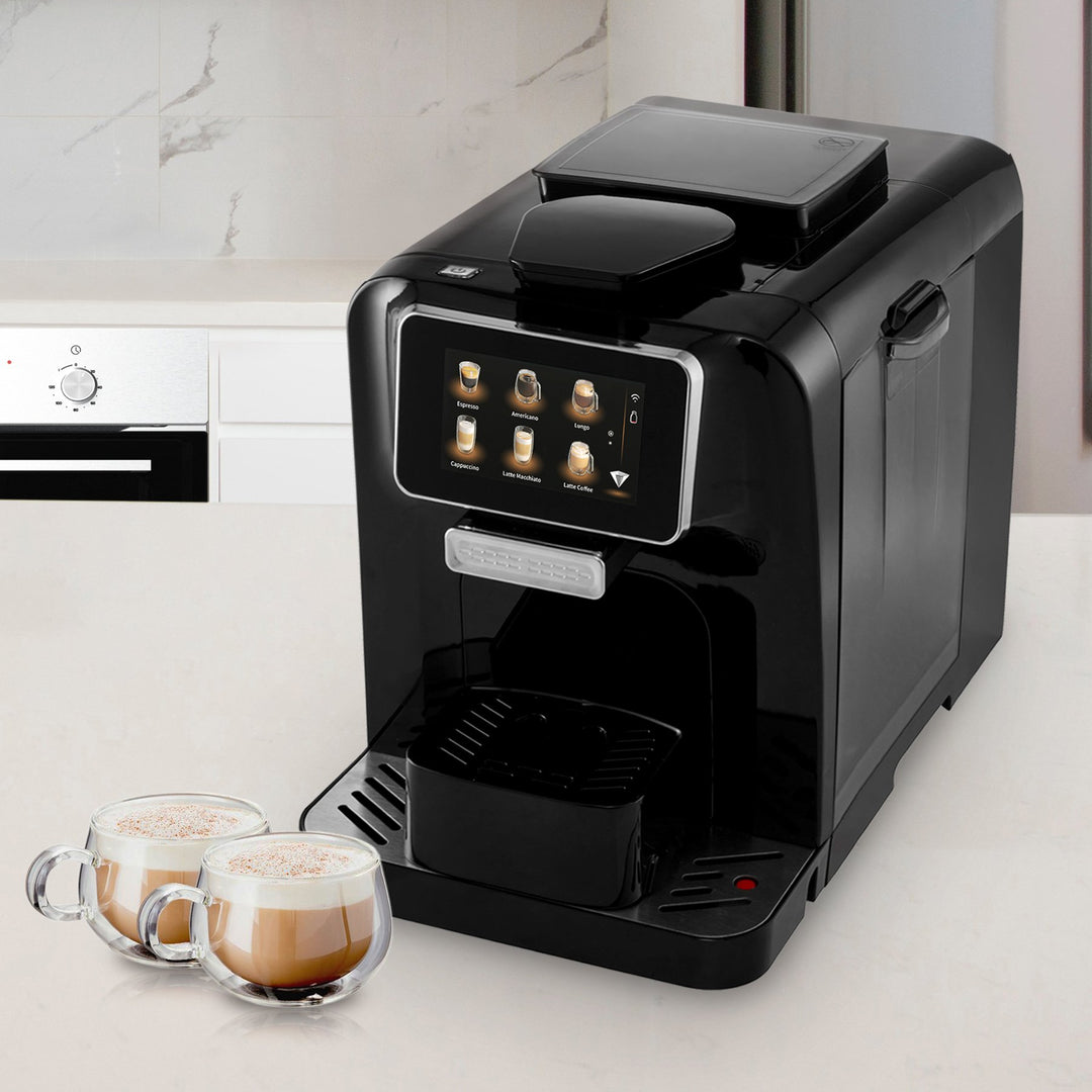 Aroma De Cafe Automatic Coffee Maker With Integrated Fridge & Grinder