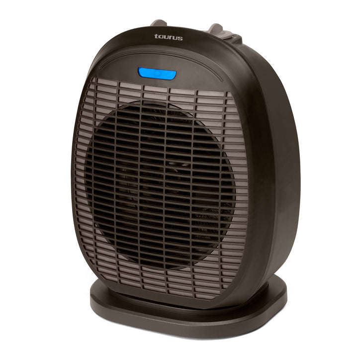 Taurus Oscillating Floor Fan Heater With 2 Heat Settings - Black