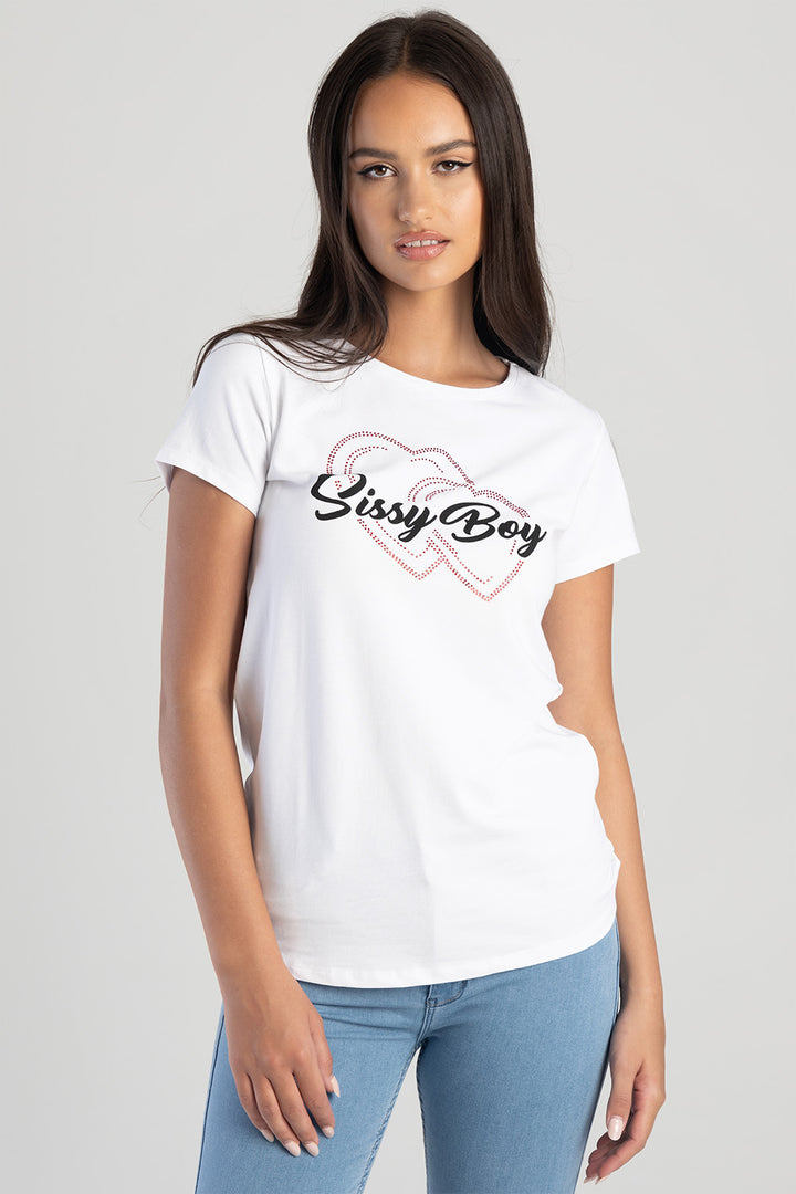 2 Hearts Tee - White