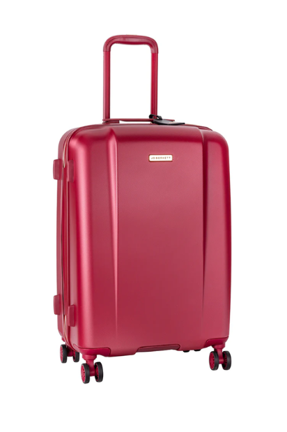 Nouveau 4-Wheel Trolley Case Luggage - Plum