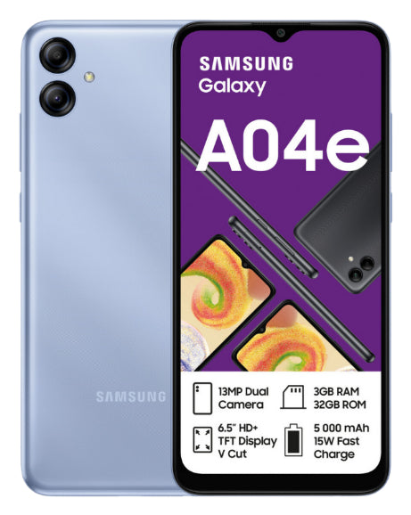 Galaxy A04E 32GB Dual Sim Blue Cellphone NL