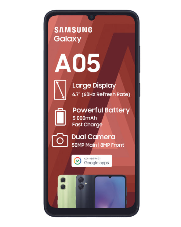 Galaxy A05 64GB Dual Sim Black Cellphone