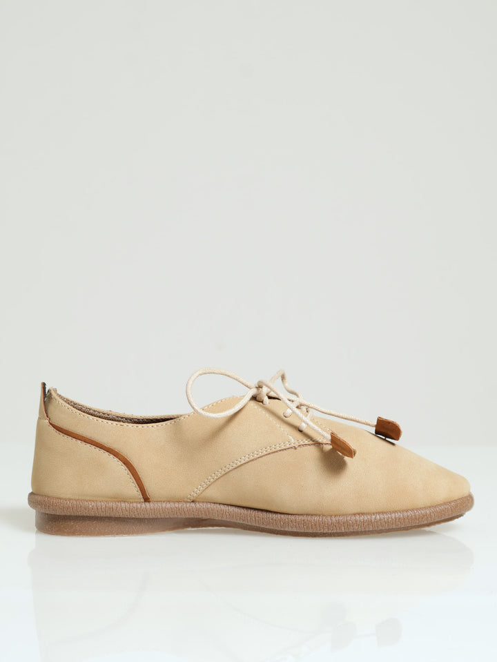 Riviera 10 Oxford Lace Up Shoe - Beige