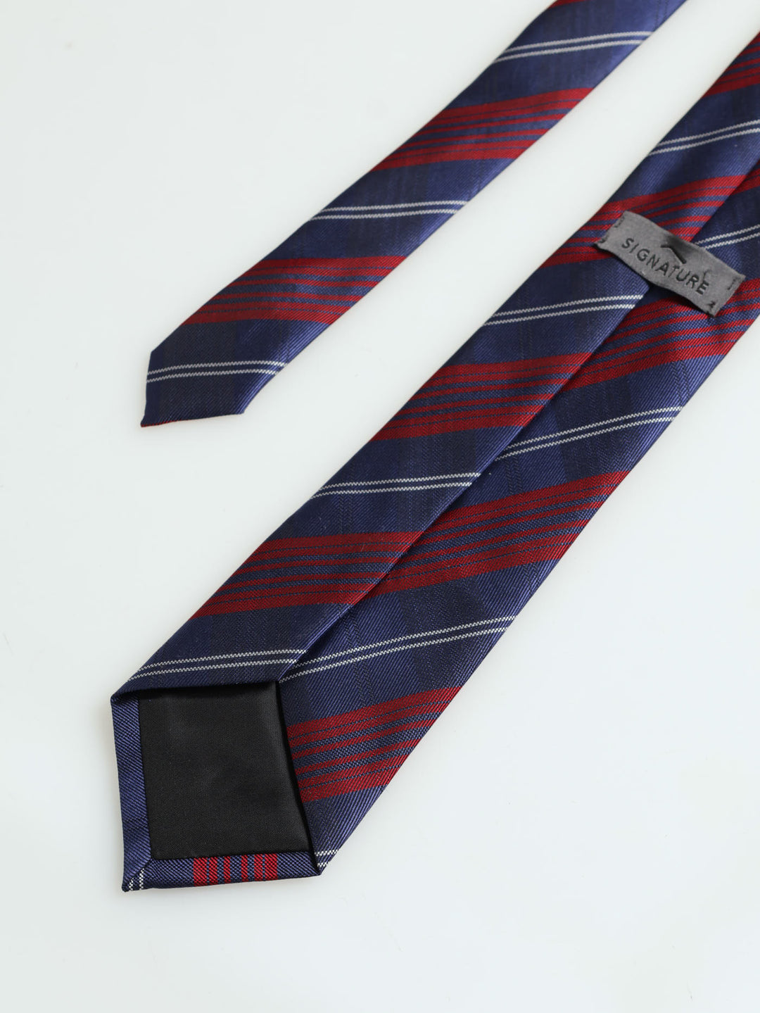 Navy & Red Stripe Fashion Tie