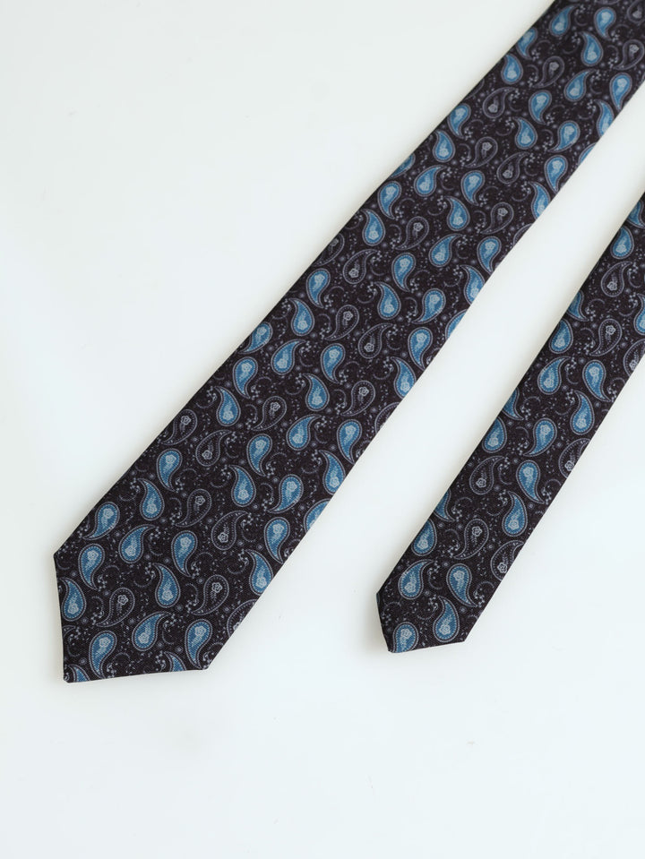 Paisley Fashion Tie - Silver