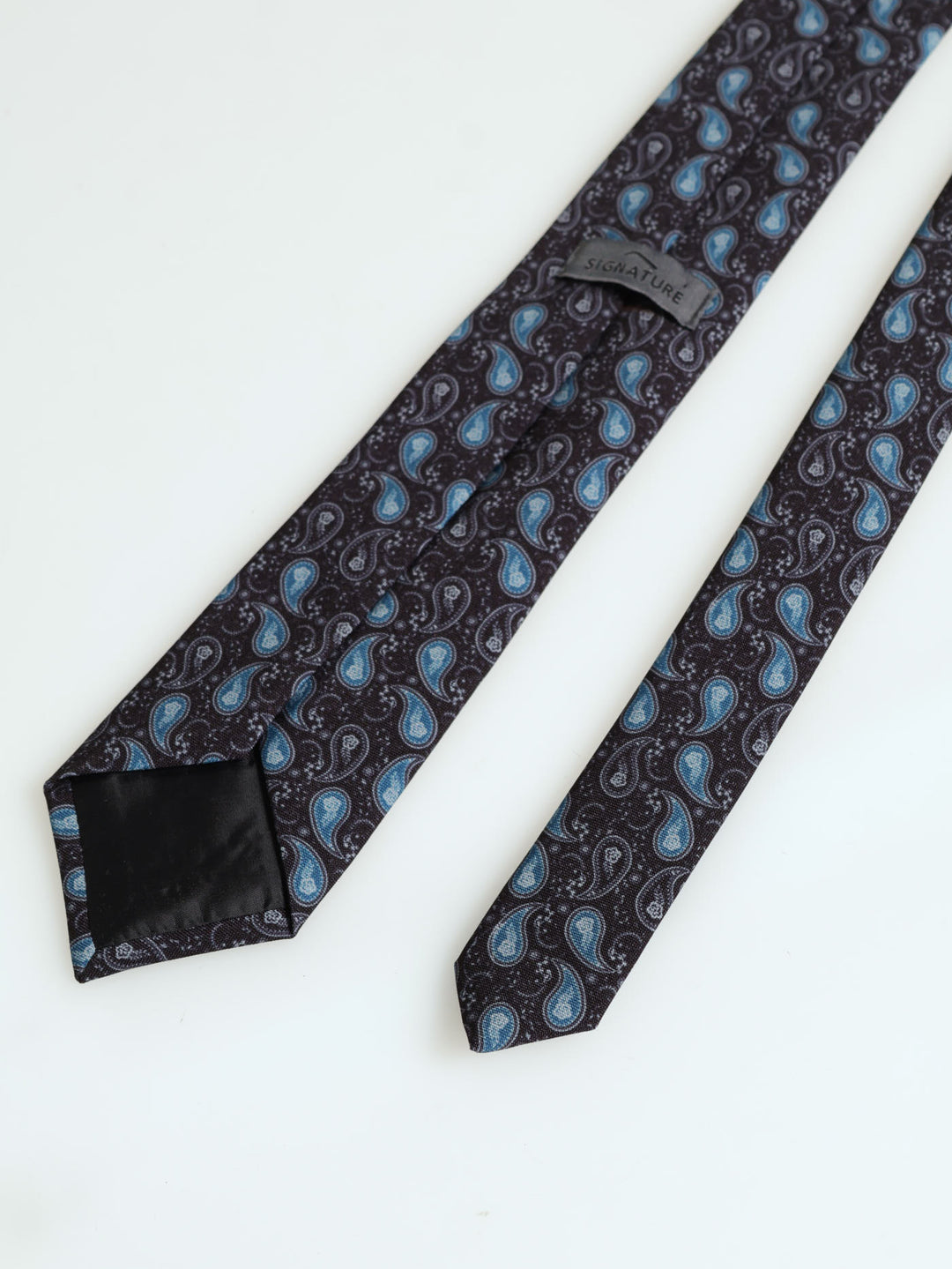 Paisley Fashion Tie - Silver