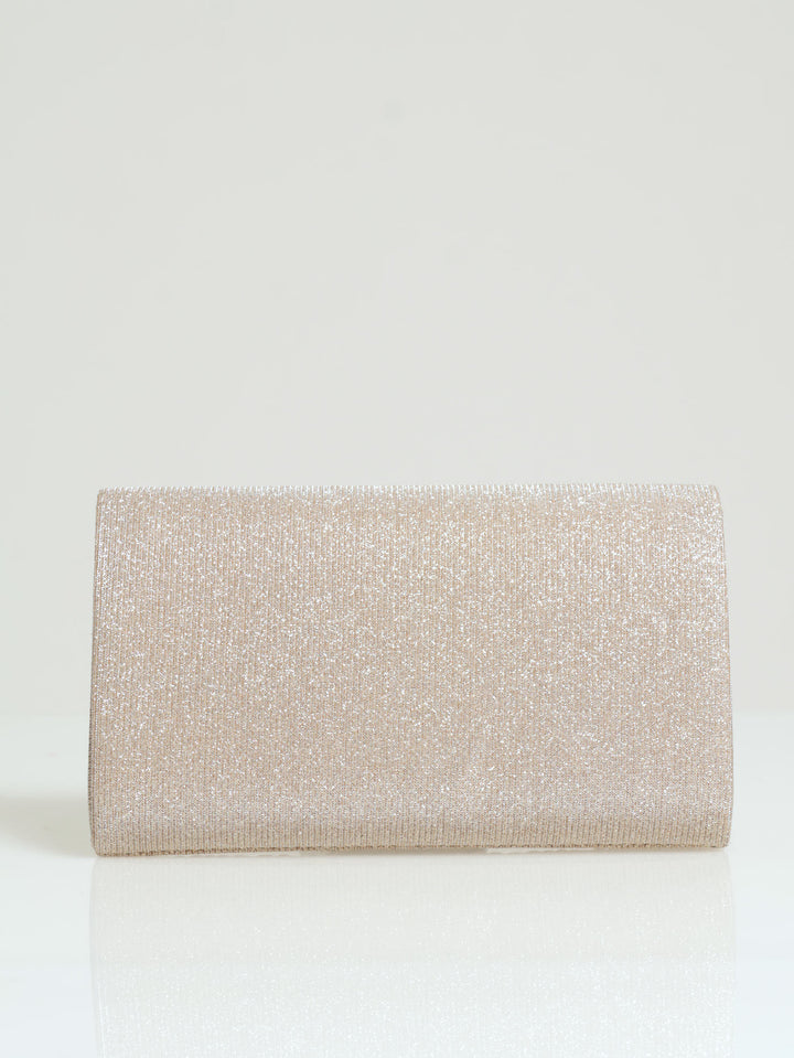 Shimmer Envelope Clutch - Rose Gold