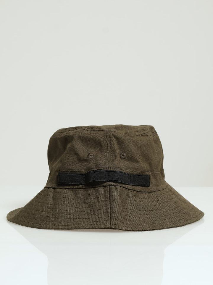 Draw String  Bucket Hat - Olive