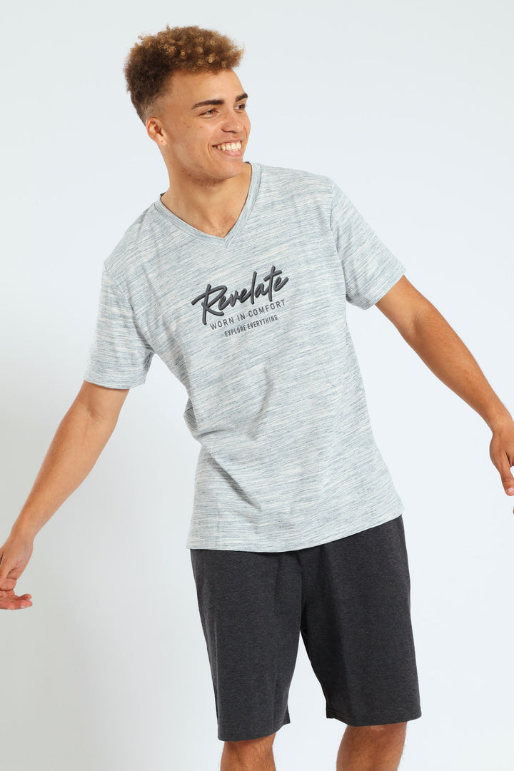 Revelate Tee & Plain PJ Shorts - Green