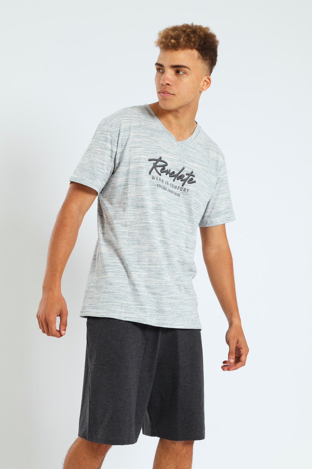 Revelate Tee & Plain PJ Shorts - Green