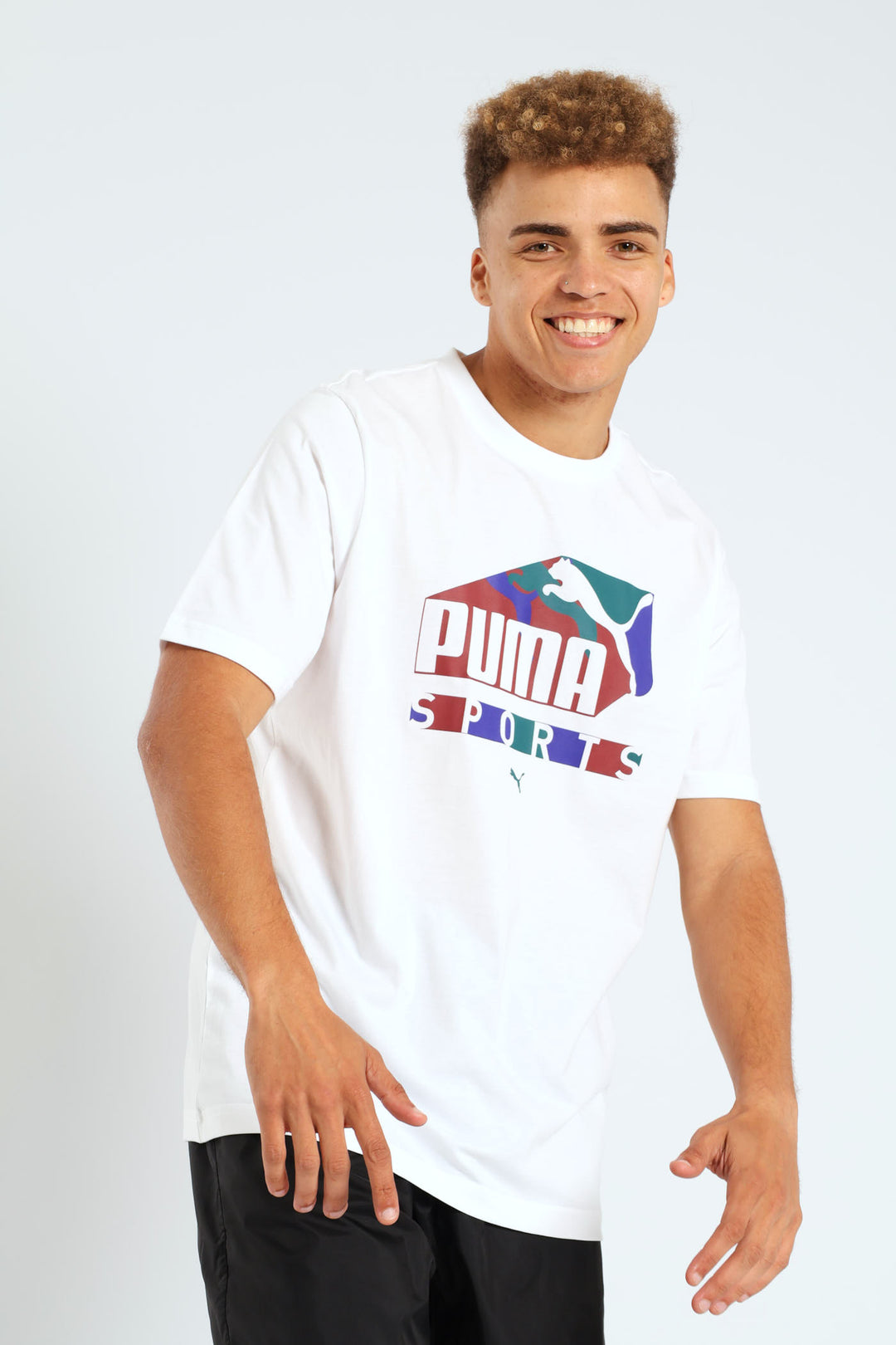 Puma Graphics  Sports Tee - White